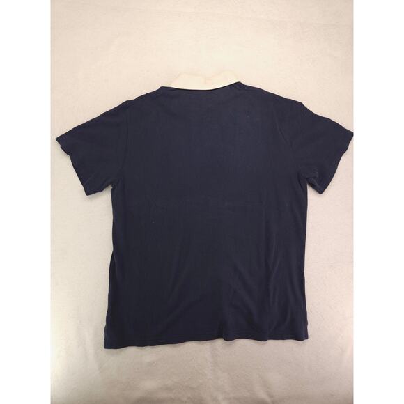 Polo by Ralph Lauren Collared Short Sleeve Polo Shirt Mens Size XL Navy Blue - Picture 9 of 9